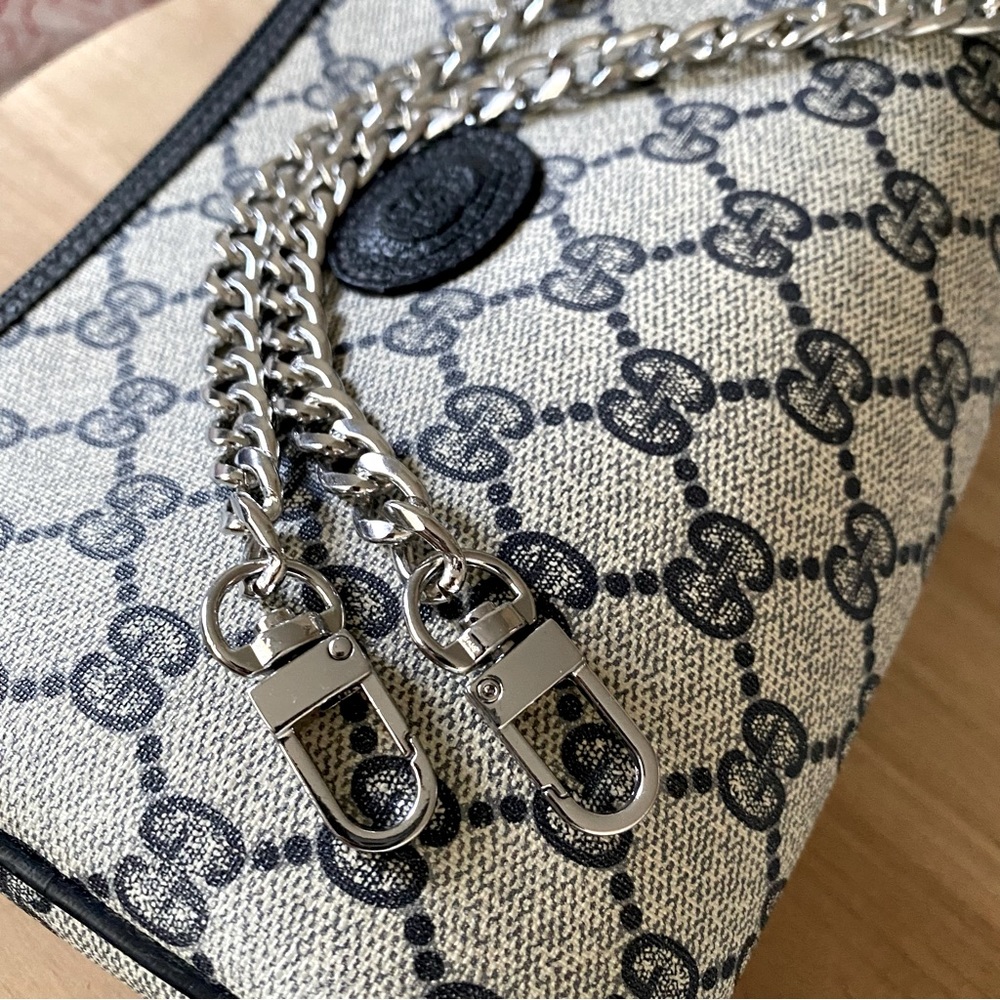 Shoulder Flat Chain Strap Replacement in Silver 18”